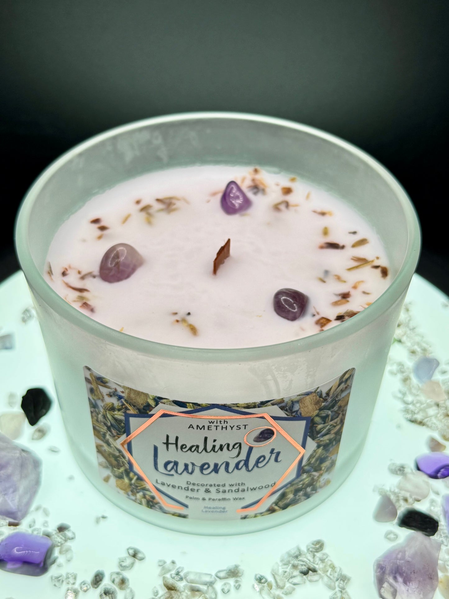 Crystal Infused Intention Candle