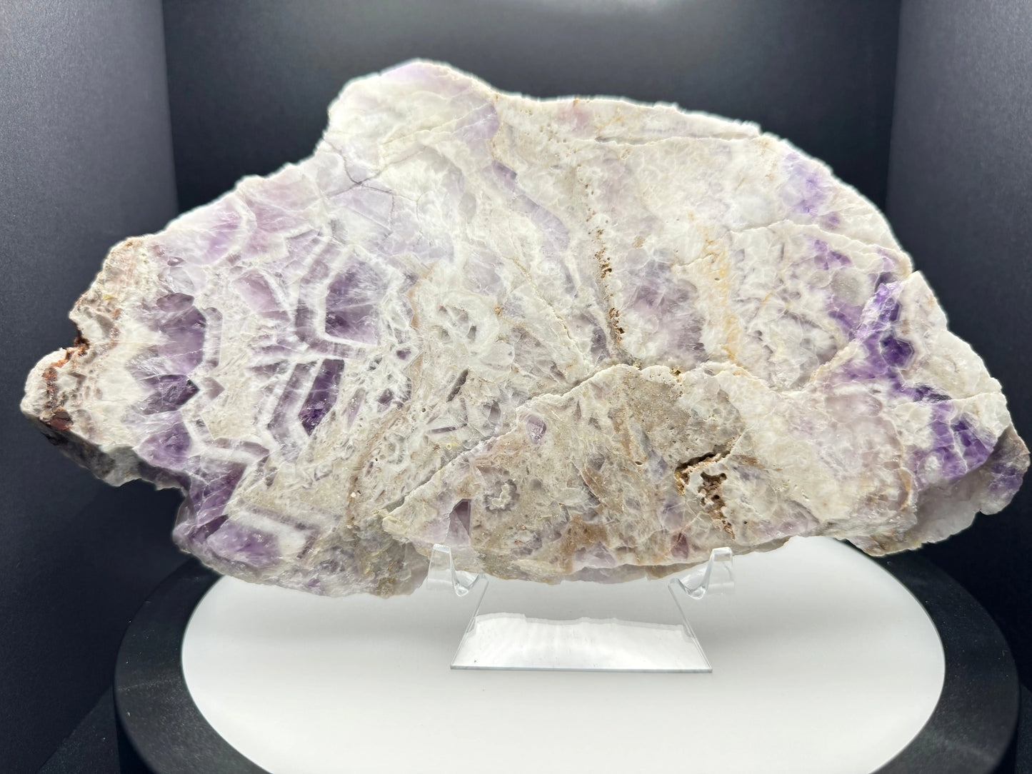 Chevron Amethyst Slab Celestial Crystal Haven