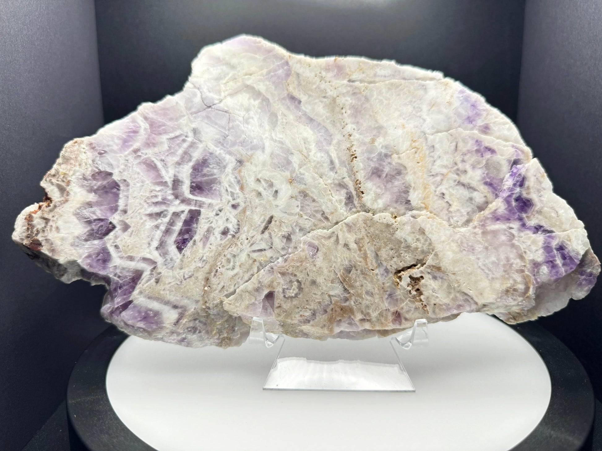 Chevron Amethyst Slab Celestial Crystal Haven