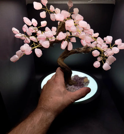 Rose Quartz Tree of Life & Love Celestial Crystal Haven