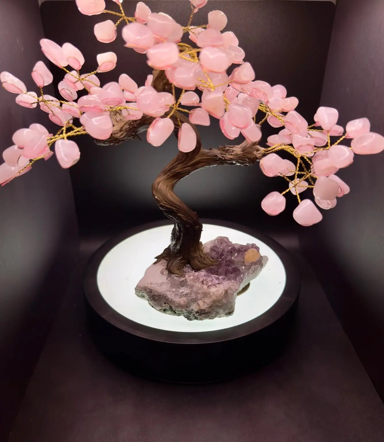 Rose Quartz Tree of Life & Love Celestial Crystal Haven