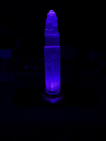 USB LED Crystal Display Light Base